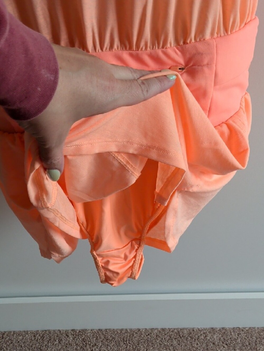 FP Movement by Free People Coral Peach Sleeveless Romper - Picture 4 of 5